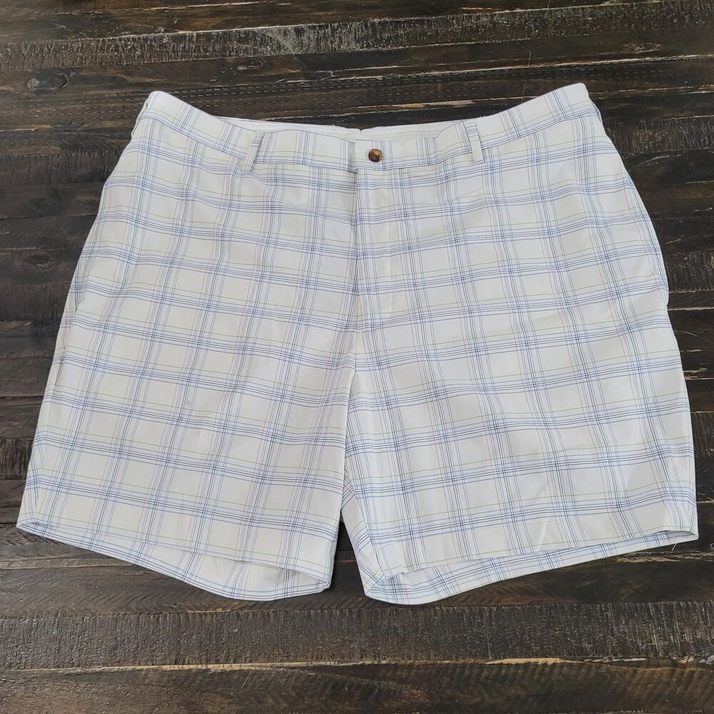 Callaway Ben Hogan Men’s Golf Shorts 40 XXL Plaid Performance Flat Front